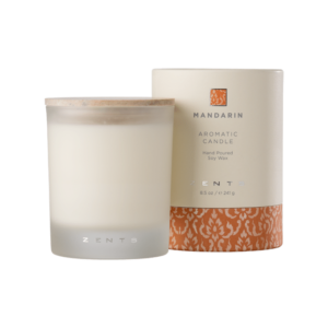 CANDLES ZENTS "MANDARIN" with Transparent background