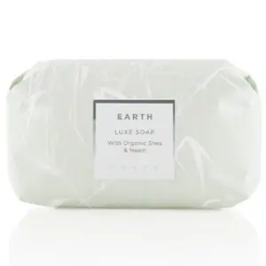 Earth emollient soap with coconut oil and eucalyptus.