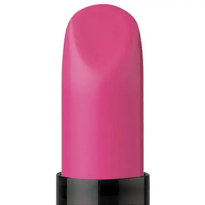 Pink lipstick with black base.