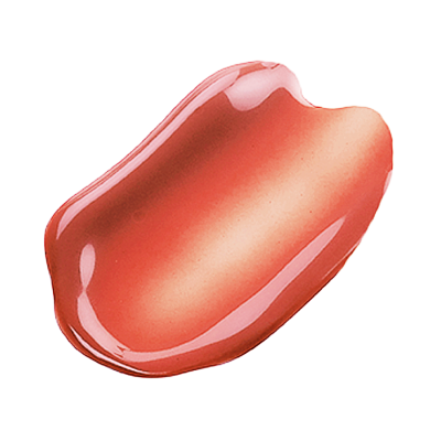 Red glossy nail polish swatch on white.