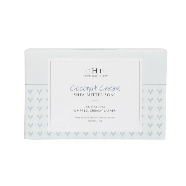 Coconut cream shea butter soap.