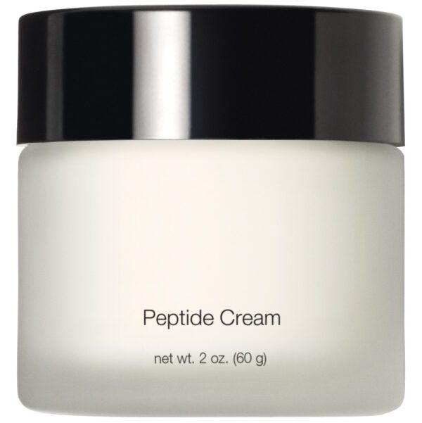 A jar of popidide cream on a white background.