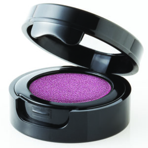 A "FACES by Brandi Mid Size Eye Shadow Single" with a black lid on a white background.