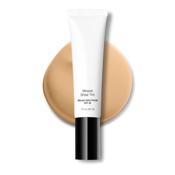 A tube of concealer on a white background.