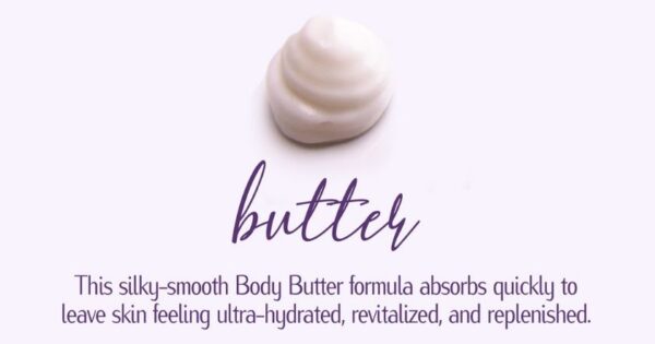 FACES by Brandi Lavender Body Butter is a smooth body formula that absorbs and moisturizes skin.