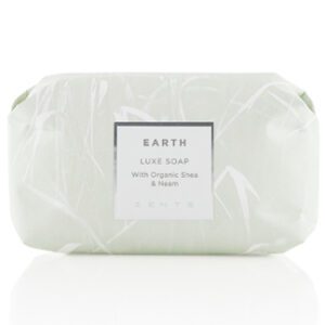 Earth emollient soap with coconut oil and eucalyptus.