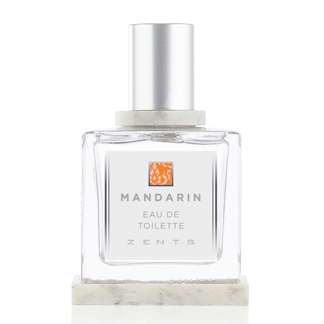 A bottle of mandarin eau de toilette.