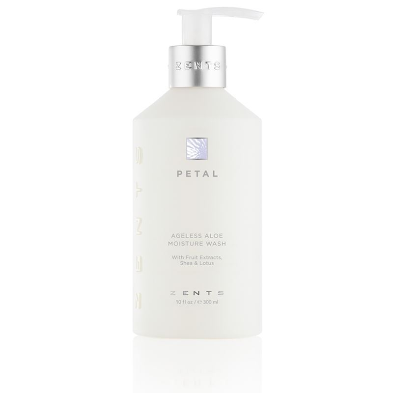 A bottle of pearl body lotion on a white background.