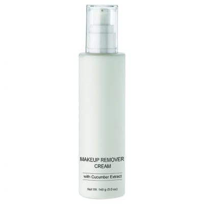 A bottle of FACES by Brandi Makeup Remover Cream on a white background.