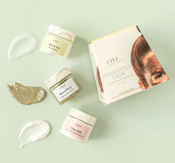 Three Farmhouse Fresh skincare products.