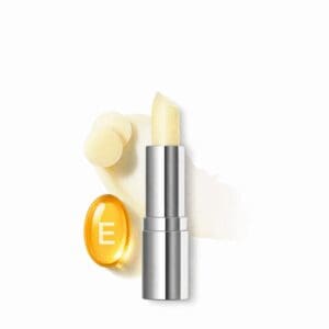 Lip balm with vitamin E capsule.